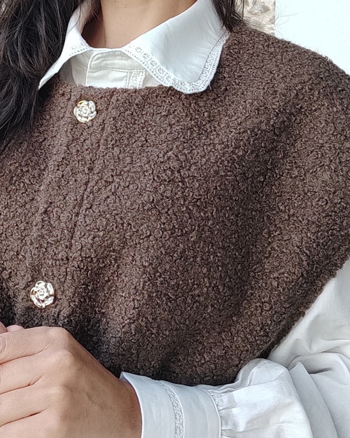 COLETE ENCANTO Castanho / Tamanho único