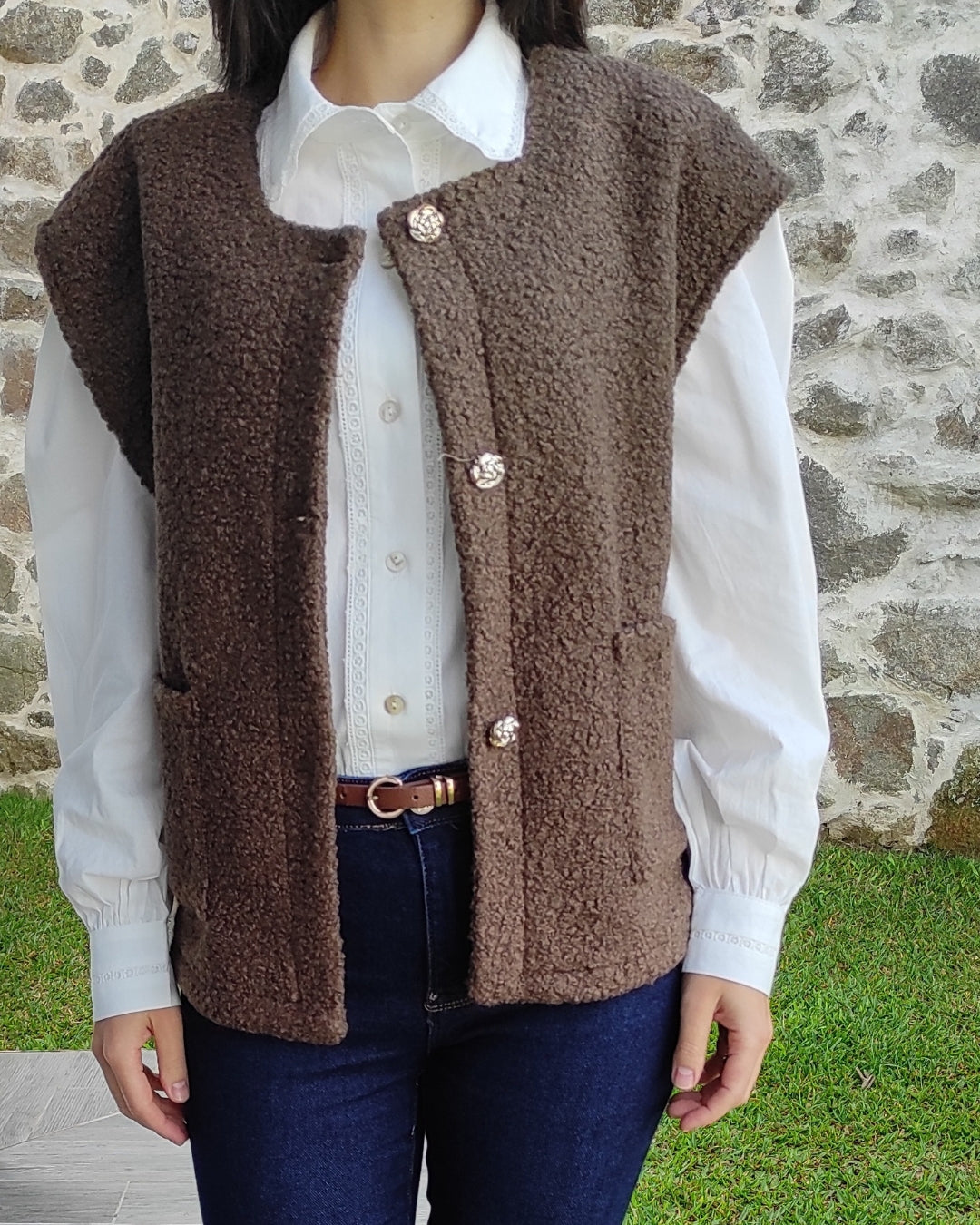 COLETE ENCANTO Castanho / Tamanho único